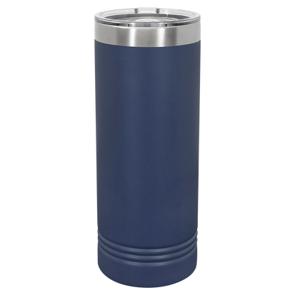 Custom Laser Engraved 22oz Stainless Steel Skinny Tumbler - Upload Your Logo, Brand, or Image