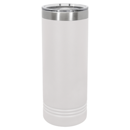 Custom Laser Engraved 22oz Stainless Steel Skinny Tumbler - Upload Your Logo, Brand, or Image
