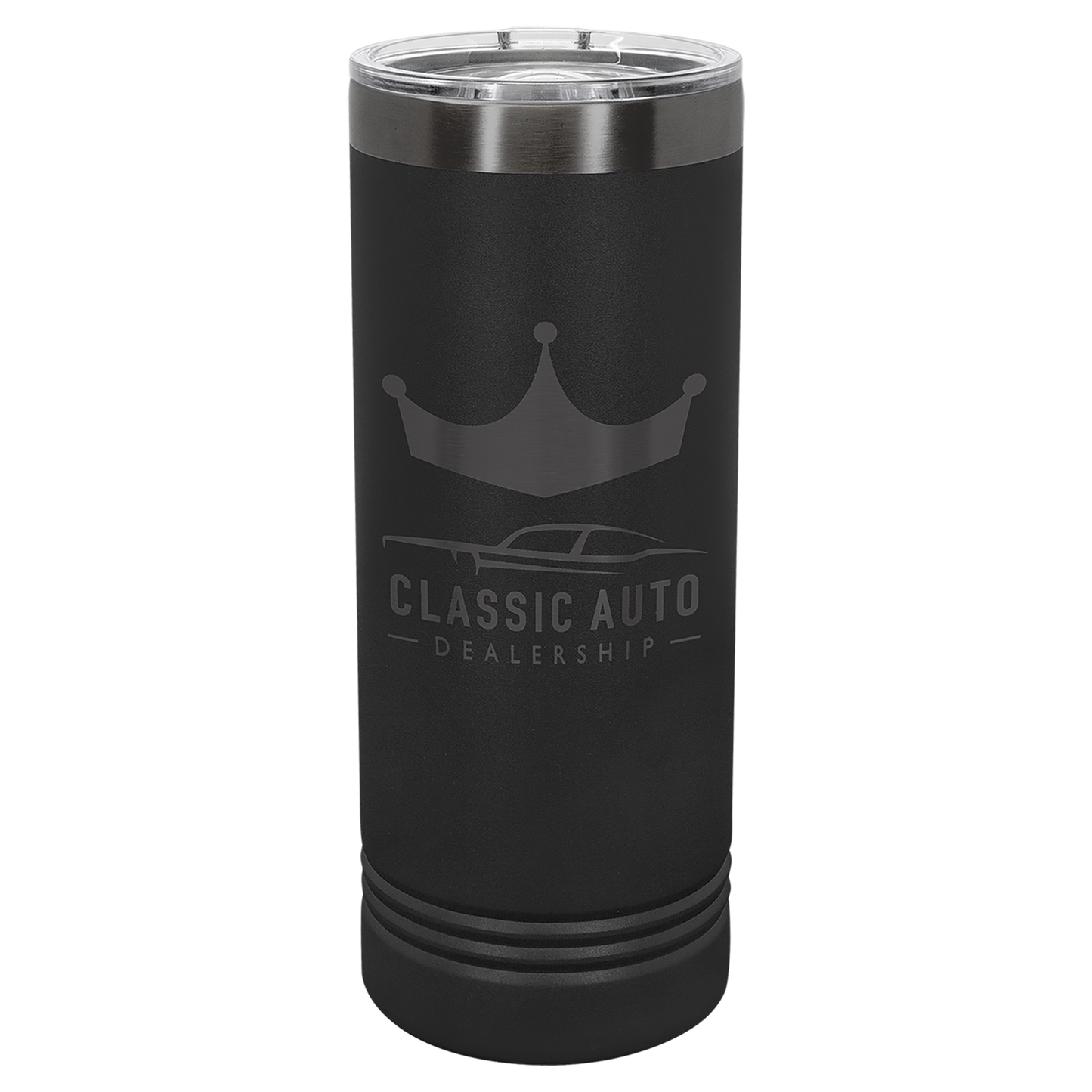 Custom Laser Engraved 22oz Stainless Steel Skinny Tumbler - Upload Your Logo, Brand, or Image