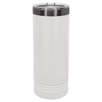 Custom Laser Engraved 22oz Stainless Steel Skinny Tumbler - Upload Your Logo, Brand, or Image