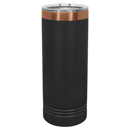 Custom Laser Engraved 22oz Stainless Steel Skinny Tumbler - Upload Your Logo, Brand, or Image