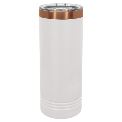 Custom Laser Engraved 22oz Stainless Steel Skinny Tumbler - Upload Your Logo, Brand, or Image