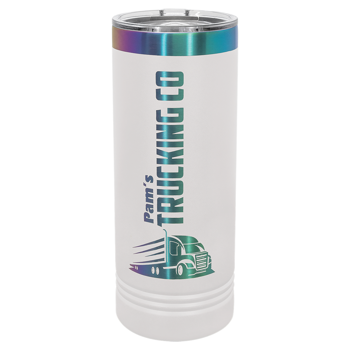 Custom Laser Engraved 22oz Stainless Steel Skinny Tumbler - Upload Your Logo, Brand, or Image
