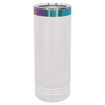 Custom Laser Engraved 22oz Stainless Steel Skinny Tumbler - Upload Your Logo, Brand, or Image