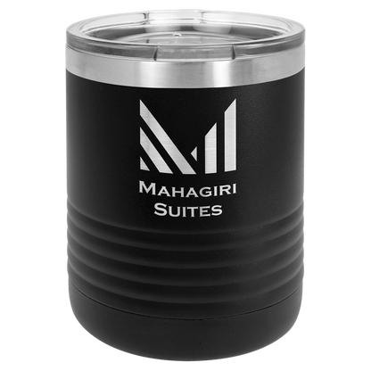 Custom Laser Engraved 10oz Stainless Steel Drink Tumbler - Upload Your Logo, Brand, or Image