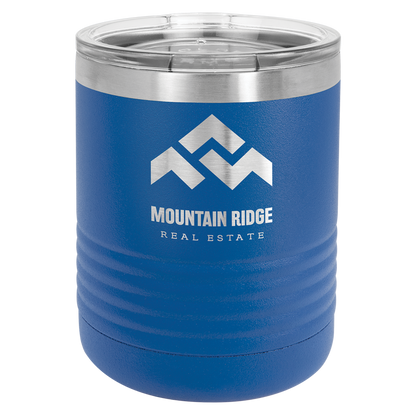 Custom Laser Engraved 10oz Stainless Steel Drink Tumbler - Upload Your Logo, Brand, or Image