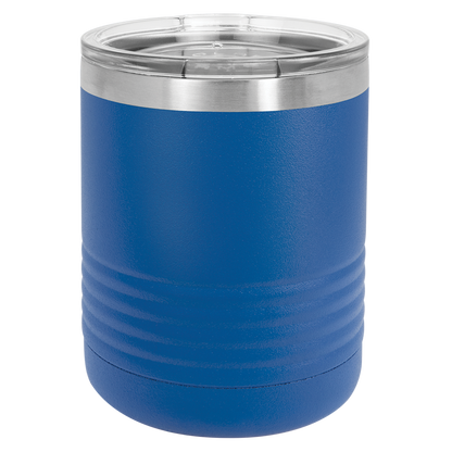 Custom Laser Engraved 10oz Stainless Steel Drink Tumbler - Upload Your Logo, Brand, or Image