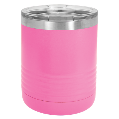 Custom Laser Engraved 10oz Stainless Steel Drink Tumbler - Upload Your Logo, Brand, or Image