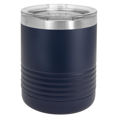 Custom Laser Engraved 10oz Stainless Steel Drink Tumbler - Upload Your Logo, Brand, or Image