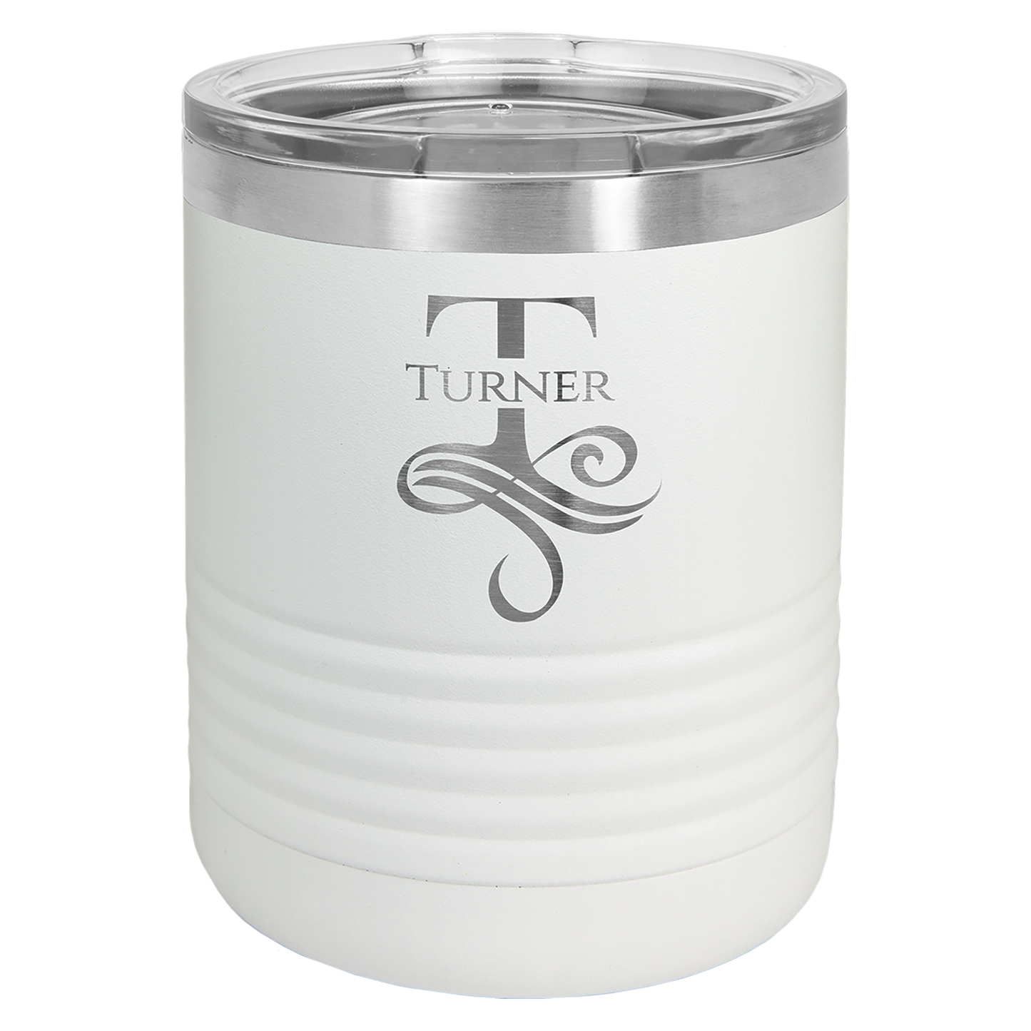 Custom Laser Engraved 10oz Stainless Steel Drink Tumbler - Upload Your Logo, Brand, or Image