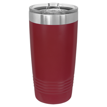 Custom Laser Engraved 20oz Stainless Steel Tumbler - Upload Your Logo, Brand, or Image