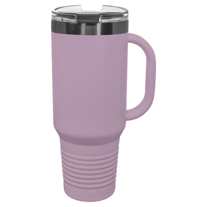 Custom Laser Engraved 40oz Stainless Steel Tumbler - Upload Your Logo, Brand, or Image