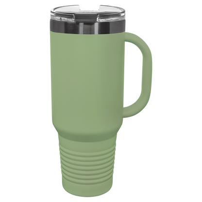 Custom Laser Engraved 40oz Stainless Steel Tumbler - Upload Your Logo, Brand, or Image