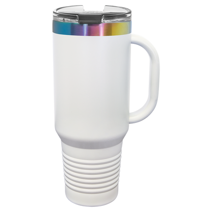 Custom Laser Engraved 40oz Stainless Steel Tumbler - Upload Your Logo, Brand, or Image