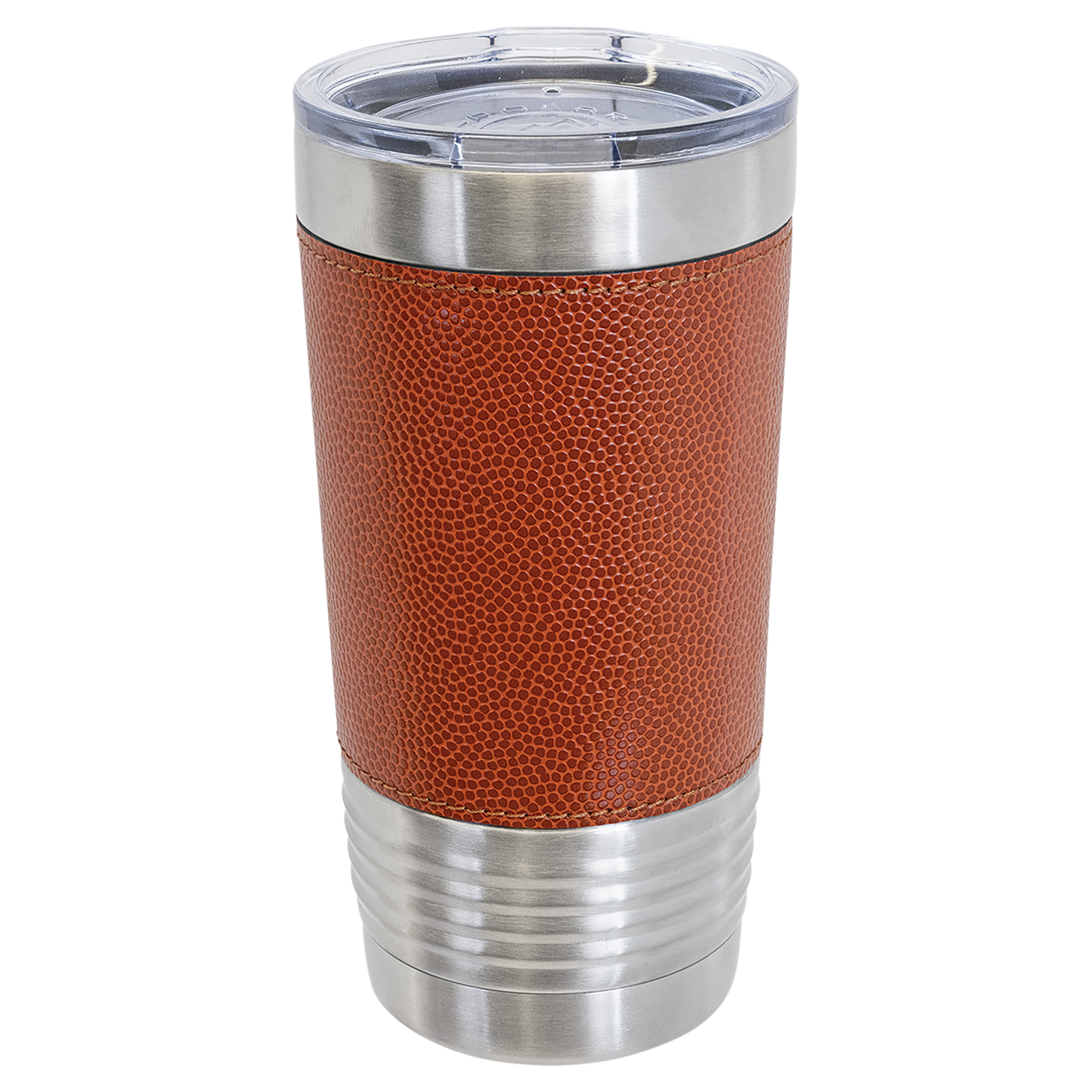 Custom Laser Engraved 20oz Sports Themed Leatherette Tumbler - Upload Your Logo, Brand, or Image