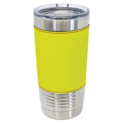 Custom Laser Engraved 20oz Sports Themed Leatherette Tumbler - Upload Your Logo, Brand, or Image