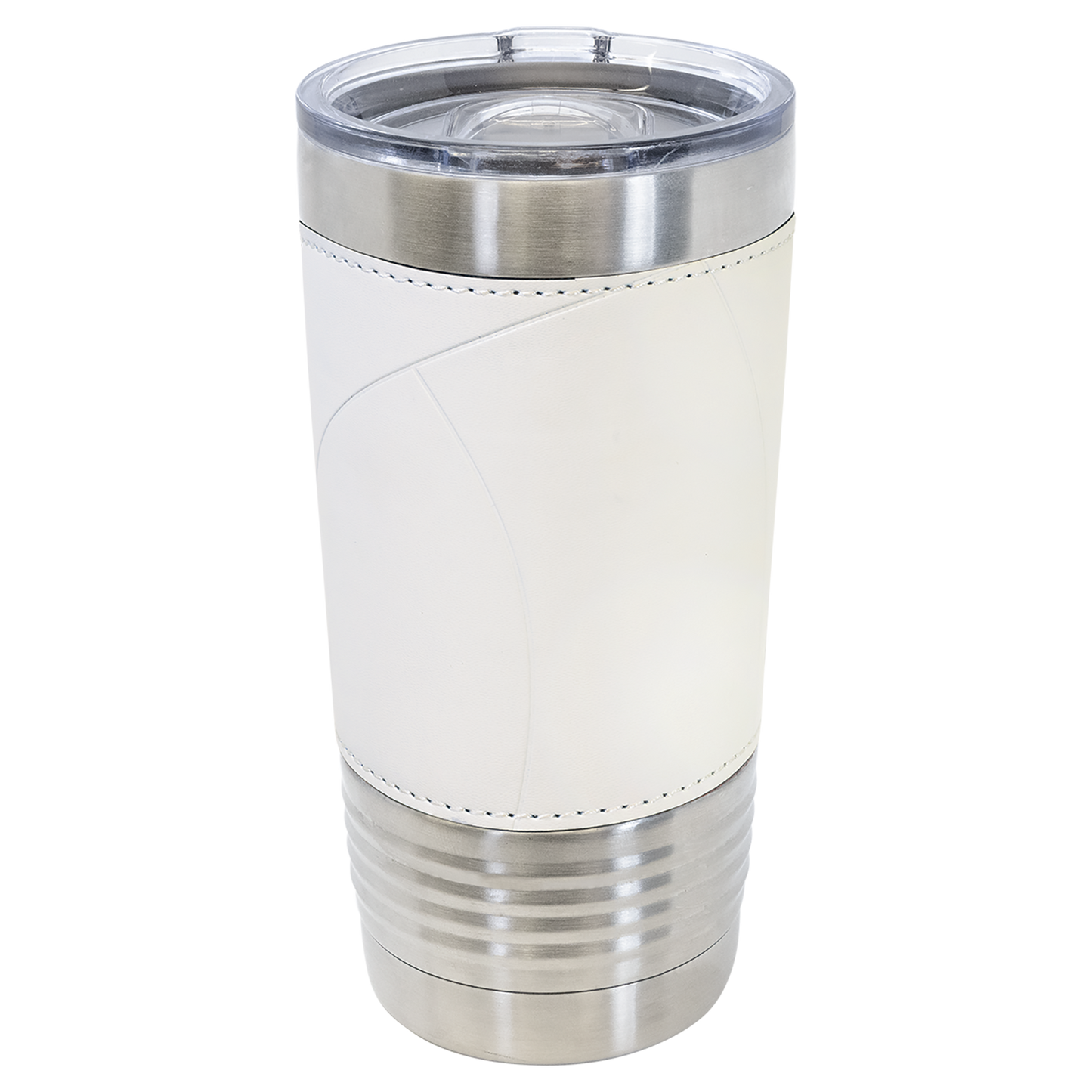 Custom Laser Engraved 20oz Sports Themed Leatherette Tumbler - Upload Your Logo, Brand, or Image