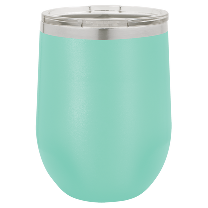 Custom Laser Engraved 12oz Stainless Steel Wine Tumbler - Upload Your Logo, Brand, or Image