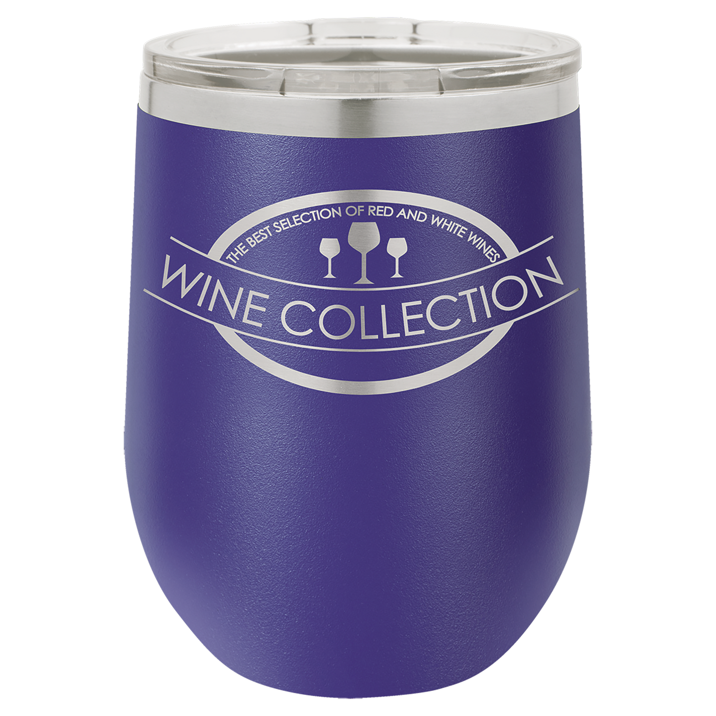Custom Laser Engraved 12oz Stainless Steel Wine Tumbler - Upload Your Logo, Brand, or Image