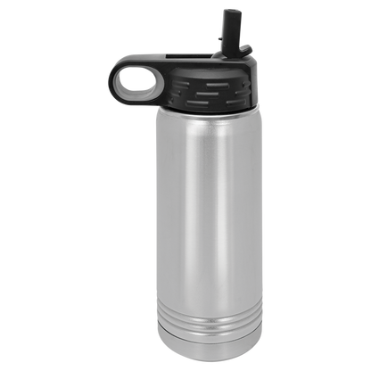 Custom Laser Engraved Stainless Steel Water Bottle 20oz 32oz 40oz - Upload Your Logo, Brand, or Image