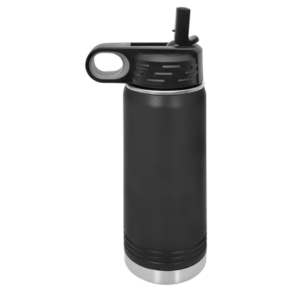 Custom Laser Engraved Stainless Steel Water Bottle 20oz 32oz 40oz - Upload Your Logo, Brand, or Image