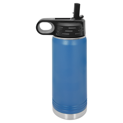 Custom Laser Engraved Stainless Steel Water Bottle 20oz 32oz 40oz - Upload Your Logo, Brand, or Image