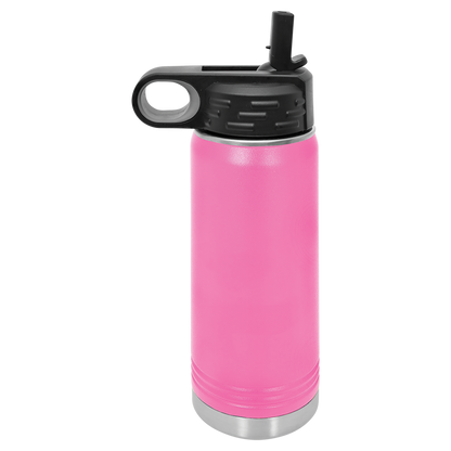 Custom Laser Engraved Stainless Steel Water Bottle 20oz 32oz 40oz - Upload Your Logo, Brand, or Image