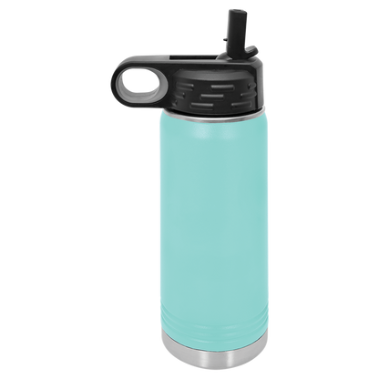 Custom Laser Engraved Stainless Steel Water Bottle 20oz 32oz 40oz - Upload Your Logo, Brand, or Image