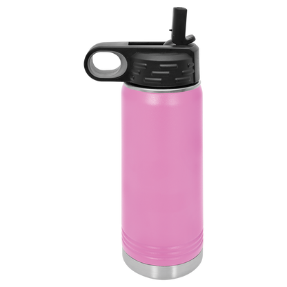 Custom Laser Engraved Stainless Steel Water Bottle 20oz 32oz 40oz - Upload Your Logo, Brand, or Image