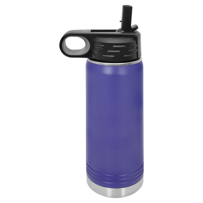 Custom Laser Engraved Stainless Steel Water Bottle 20oz 32oz 40oz - Upload Your Logo, Brand, or Image