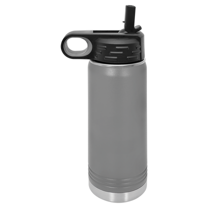 Custom Laser Engraved Stainless Steel Water Bottle 20oz 32oz 40oz - Upload Your Logo, Brand, or Image