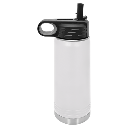 Custom Laser Engraved Stainless Steel Water Bottle 20oz 32oz 40oz - Upload Your Logo, Brand, or Image