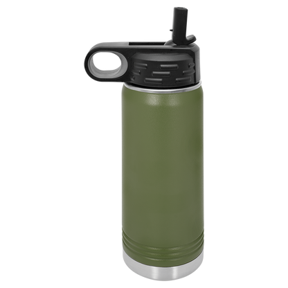 Custom Laser Engraved Stainless Steel Water Bottle 20oz 32oz 40oz - Upload Your Logo, Brand, or Image