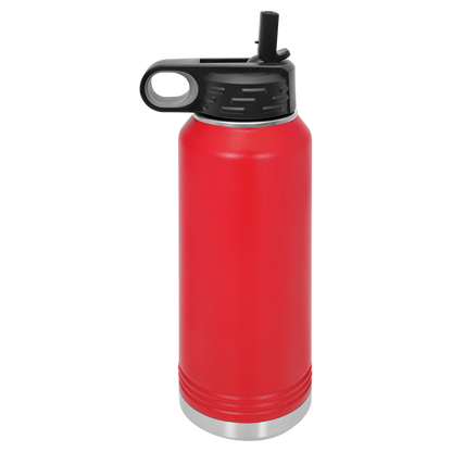 Custom Laser Engraved Stainless Steel Water Bottle 20oz 32oz 40oz - Upload Your Logo, Brand, or Image