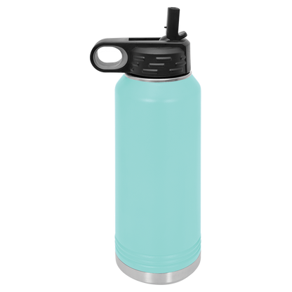 Custom Laser Engraved Stainless Steel Water Bottle 20oz 32oz 40oz - Upload Your Logo, Brand, or Image