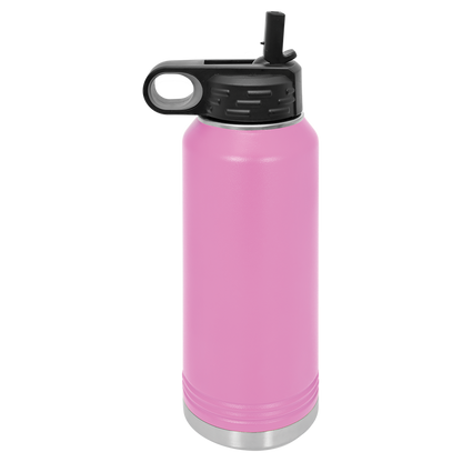 Custom Laser Engraved Stainless Steel Water Bottle 20oz 32oz 40oz - Upload Your Logo, Brand, or Image