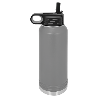 Custom Laser Engraved Stainless Steel Water Bottle 20oz 32oz 40oz - Upload Your Logo, Brand, or Image