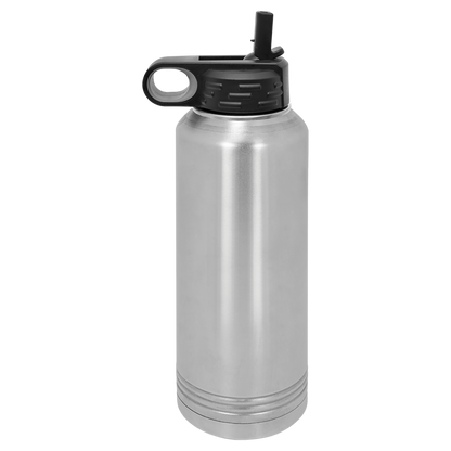 Custom Laser Engraved Stainless Steel Water Bottle 20oz 32oz 40oz - Upload Your Logo, Brand, or Image