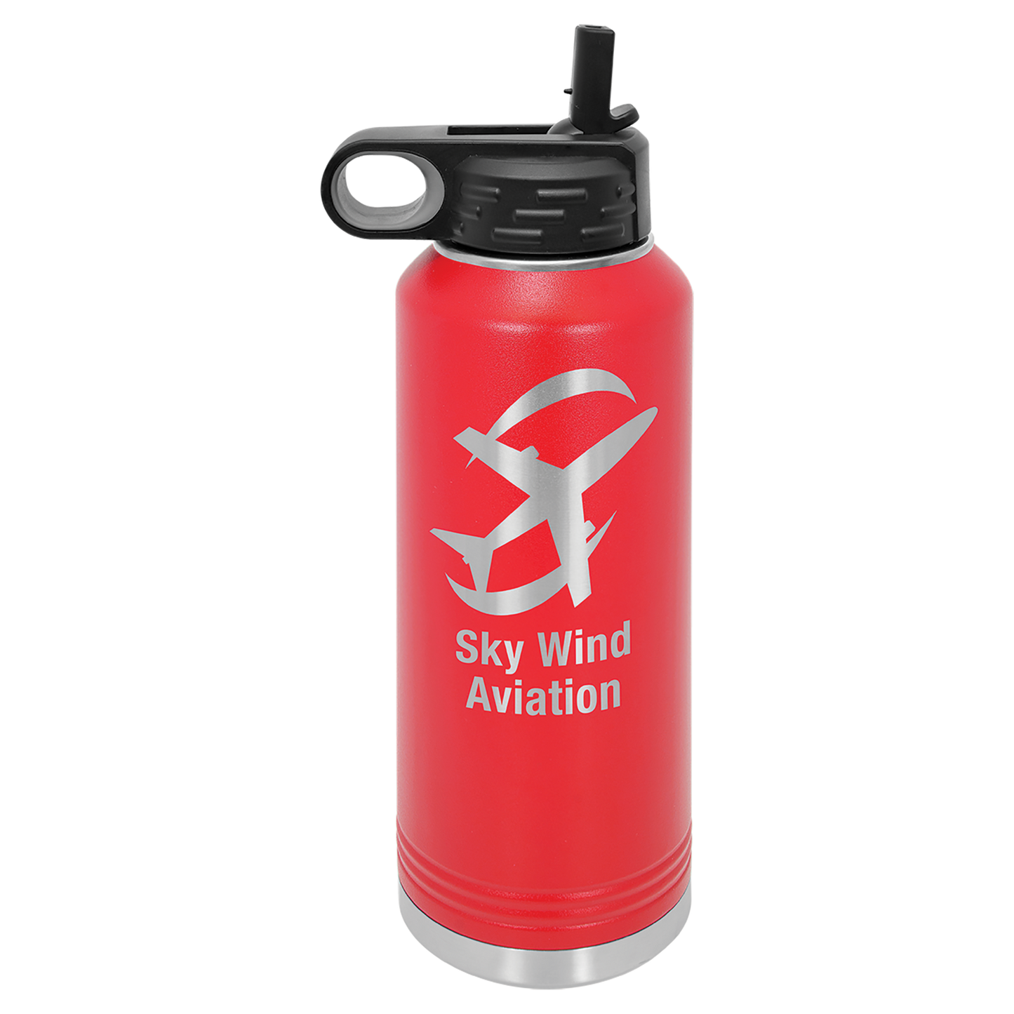 Custom Laser Engraved Stainless Steel Water Bottle 20oz 32oz 40oz - Upload Your Logo, Brand, or Image