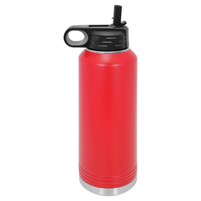 Custom Laser Engraved Stainless Steel Water Bottle 20oz 32oz 40oz - Upload Your Logo, Brand, or Image