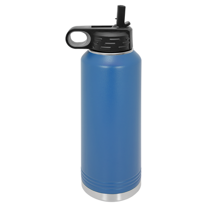 Custom Laser Engraved Stainless Steel Water Bottle 20oz 32oz 40oz - Upload Your Logo, Brand, or Image