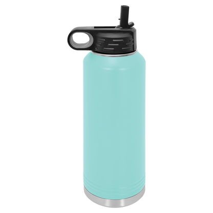 Custom Laser Engraved Stainless Steel Water Bottle 20oz 32oz 40oz - Upload Your Logo, Brand, or Image