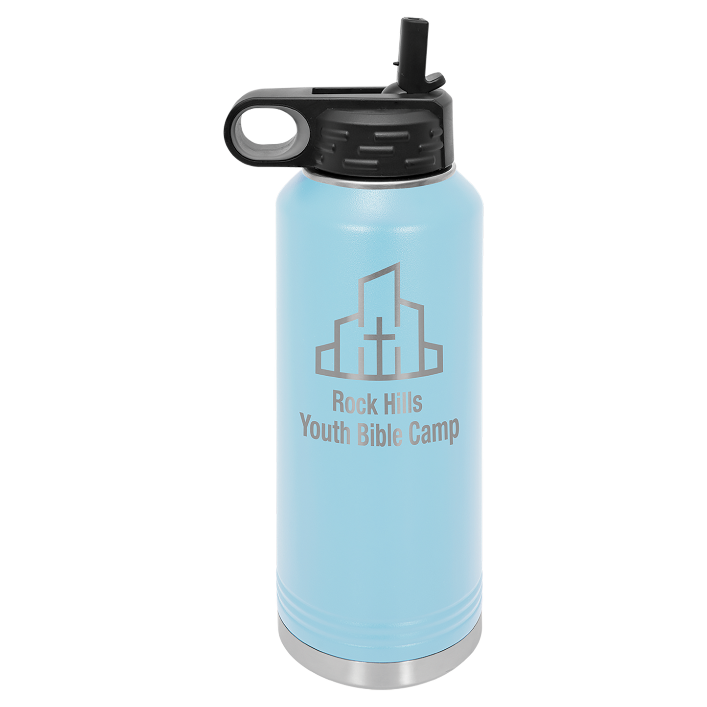 Custom Laser Engraved Stainless Steel Water Bottle 20oz 32oz 40oz - Upload Your Logo, Brand, or Image
