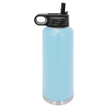 Custom Laser Engraved Stainless Steel Water Bottle 20oz 32oz 40oz - Upload Your Logo, Brand, or Image