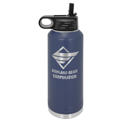 Custom Laser Engraved Stainless Steel Water Bottle 20oz 32oz 40oz - Upload Your Logo, Brand, or Image