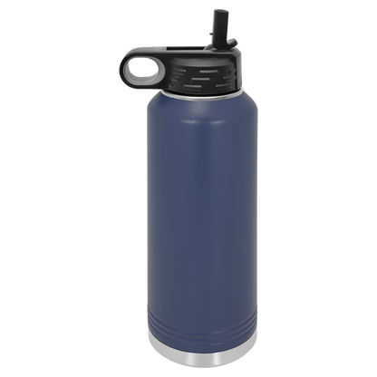 Custom Laser Engraved Stainless Steel Water Bottle 20oz 32oz 40oz - Upload Your Logo, Brand, or Image