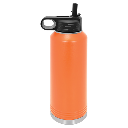 Custom Laser Engraved Stainless Steel Water Bottle 20oz 32oz 40oz - Upload Your Logo, Brand, or Image
