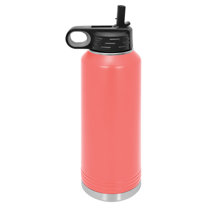 Custom Laser Engraved Stainless Steel Water Bottle 20oz 32oz 40oz - Upload Your Logo, Brand, or Image
