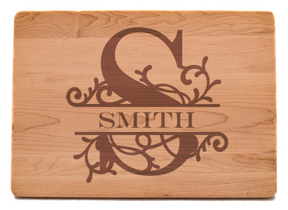 Custom Engraved Maple Cutting Board with Juice Groove