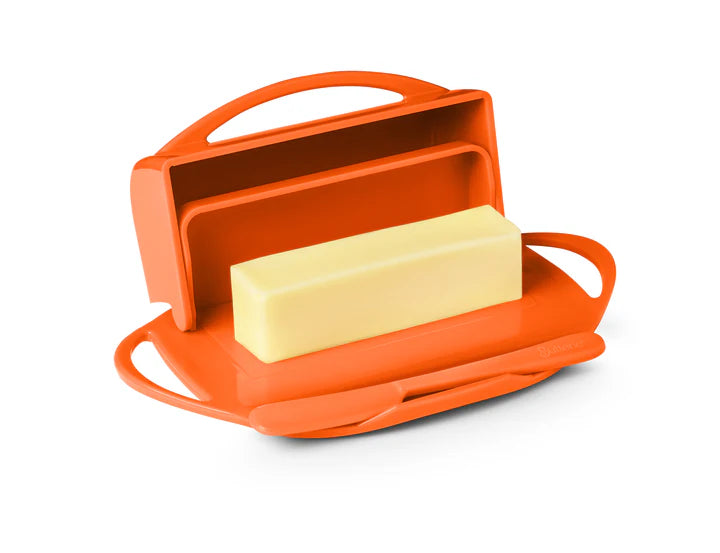 Butterie Butter Dish with attached Flip-Top Lid